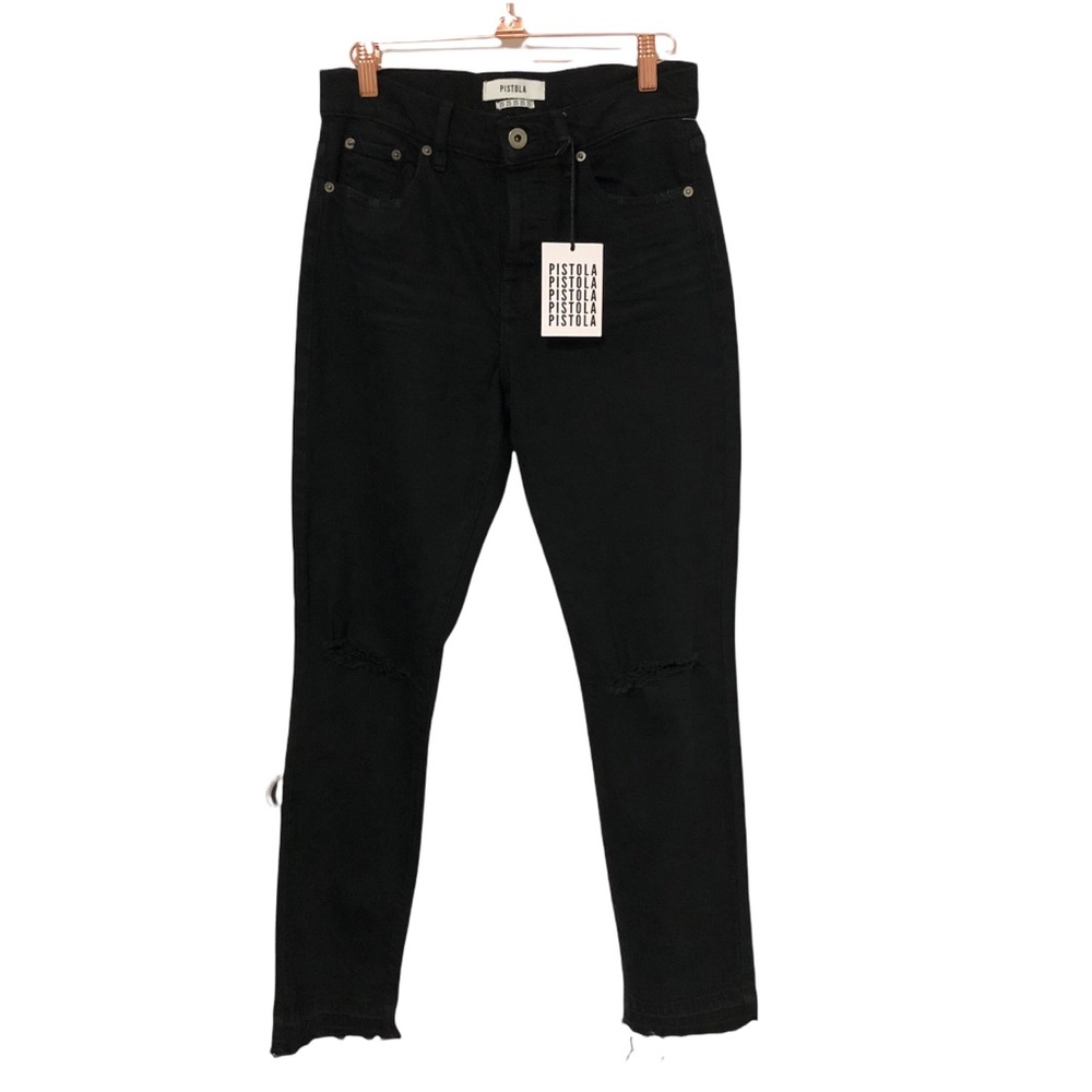 NWT Black Nico High Waist Pistola Mom Denim Jeans - Size 25